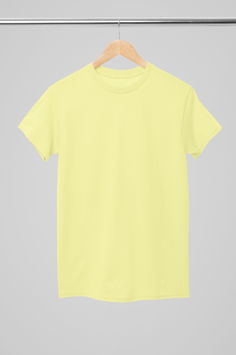 Plain Butter Yellow Unisex T-shirt