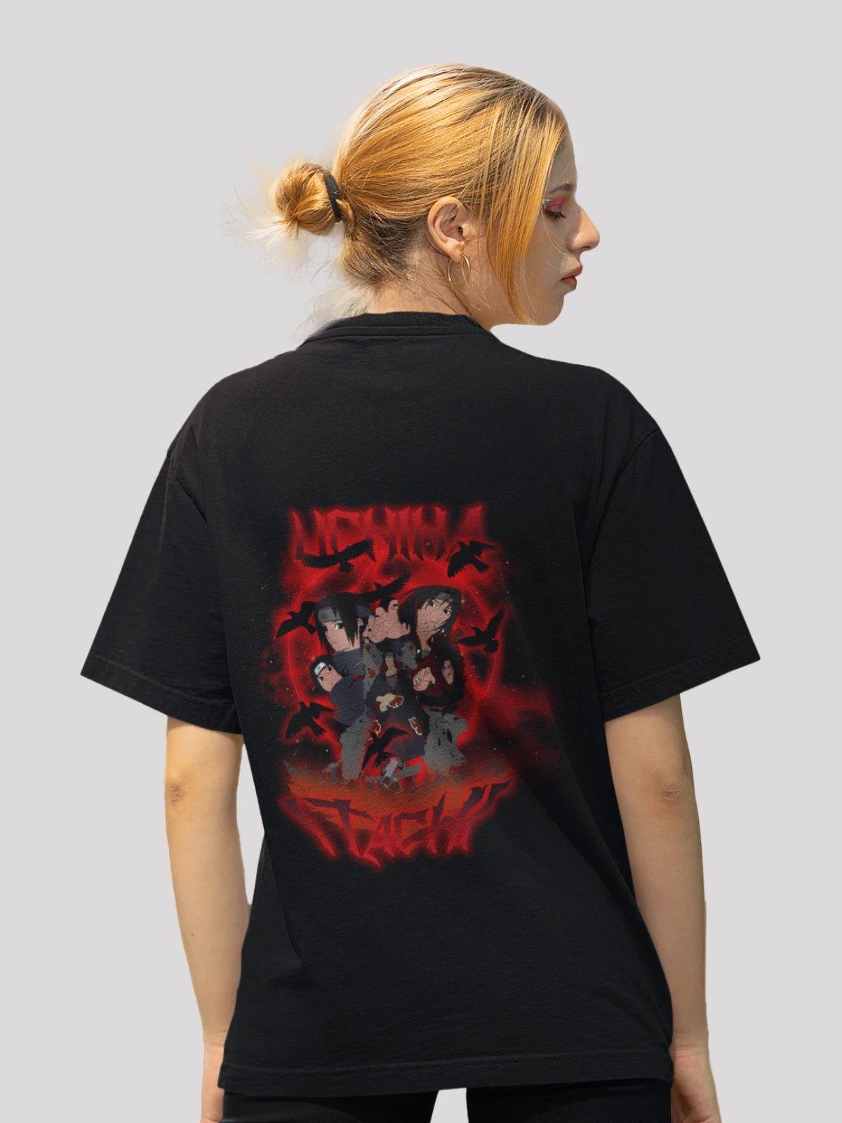 Itachi Anime Unisex Oversize T-Shirt-Black