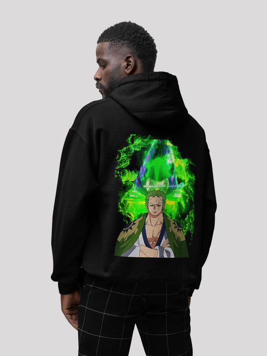 Zoro Anime Unisex Hoodie-Black