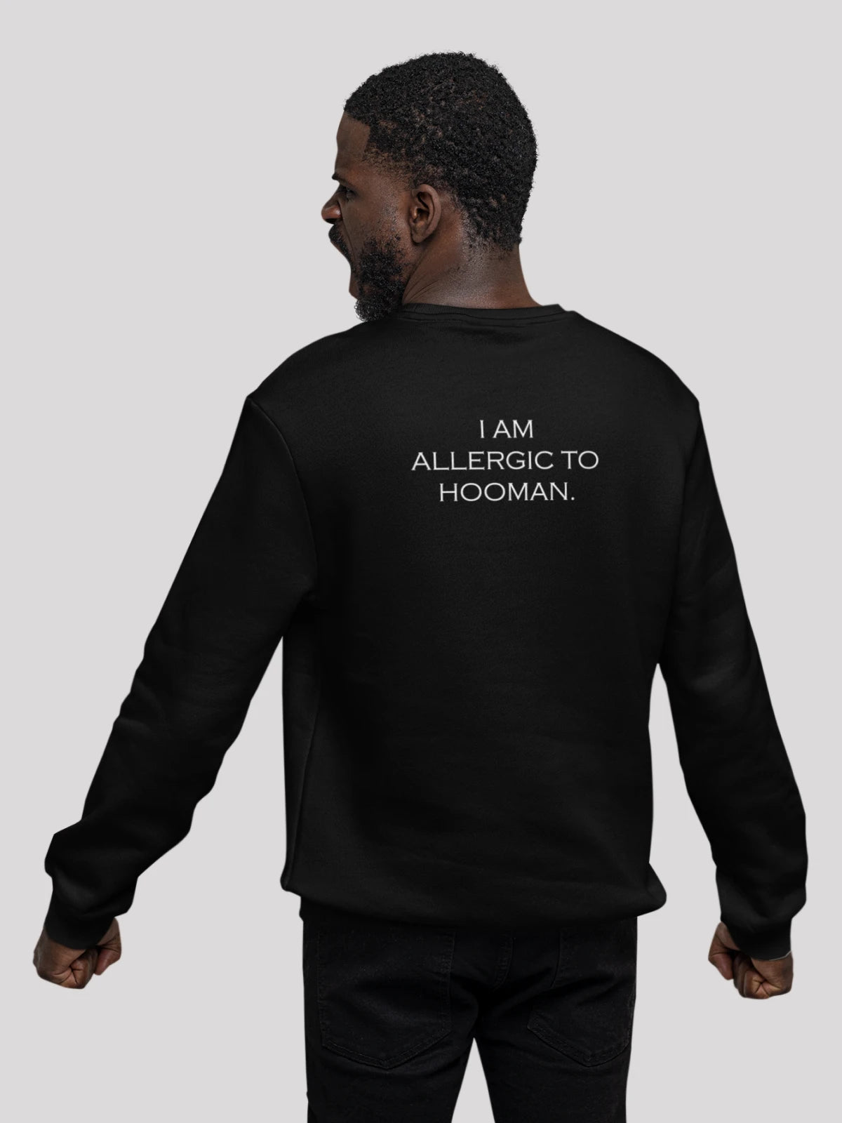 Hooman Black Sweatshirt For Men