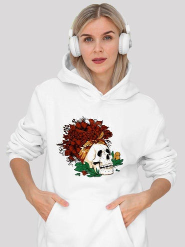 The Witch White Hoodie For Women