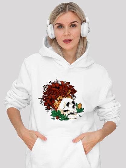 The Witch White Hoodie For Women