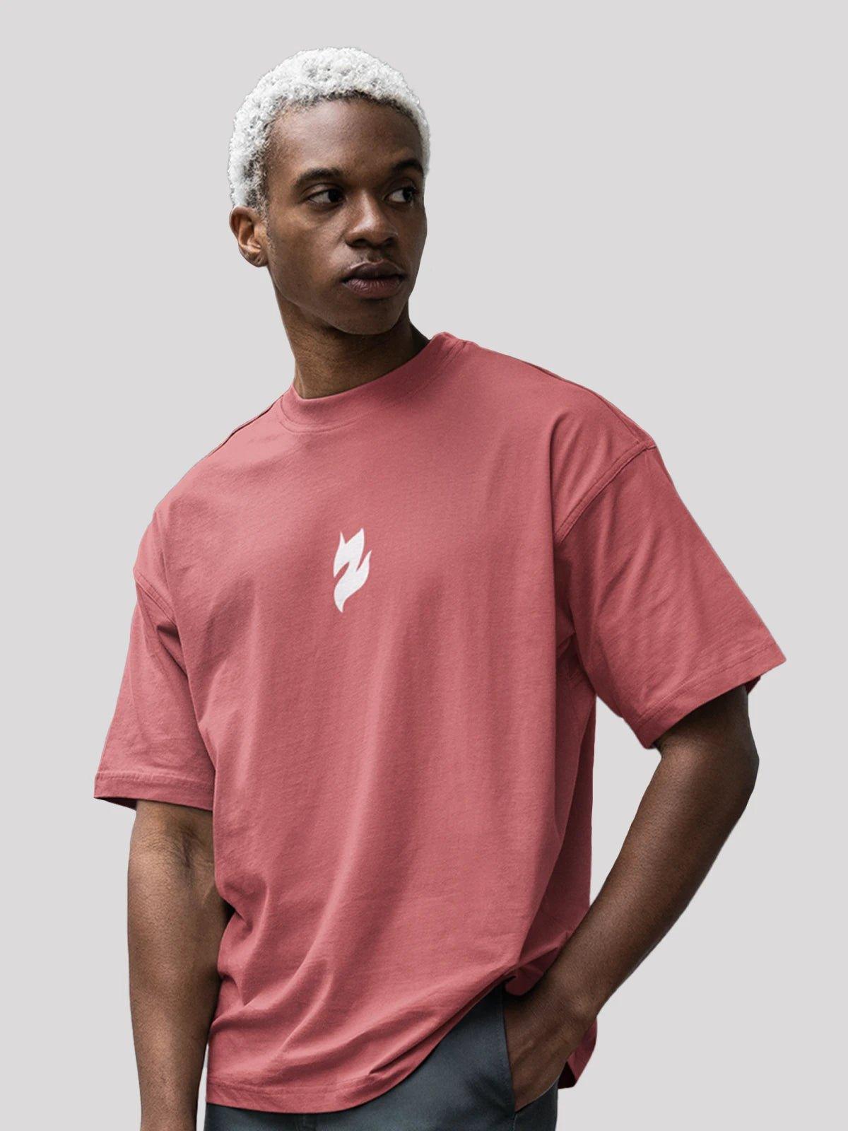 Unisex Signature Collection Oversize T-Shirt-Dusty rose