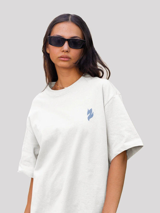 Unisex Signature Collection Oversize T-Shirt-White