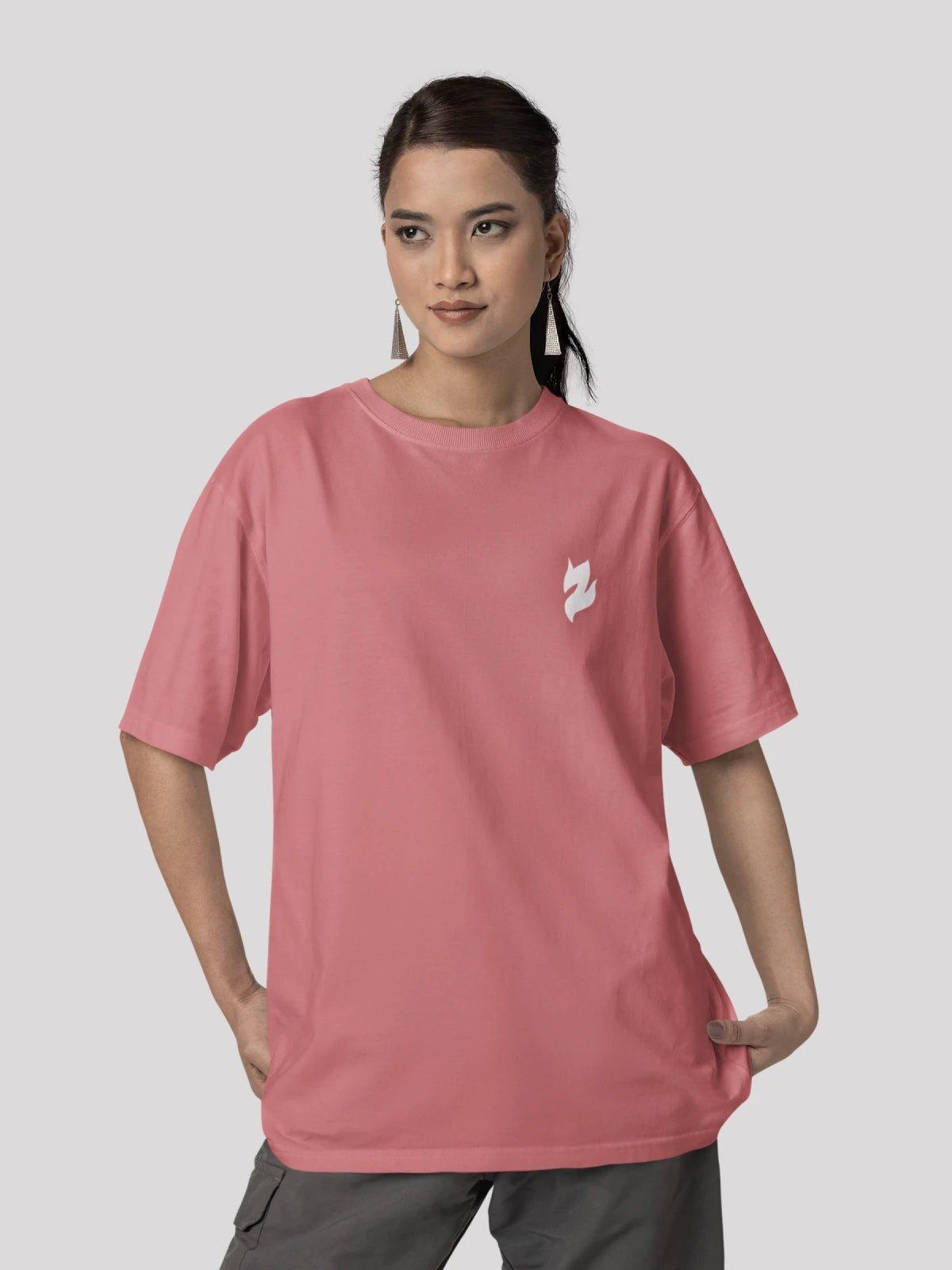 Unisex Signature Collection Oversize T-Shirt-Dusty rose