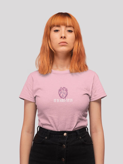 Aesthetic Heart-Bleed Printed Cotton T-shirt