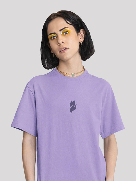 Unisex Signature Collection Oversize T-Shirt-Iris lavender 