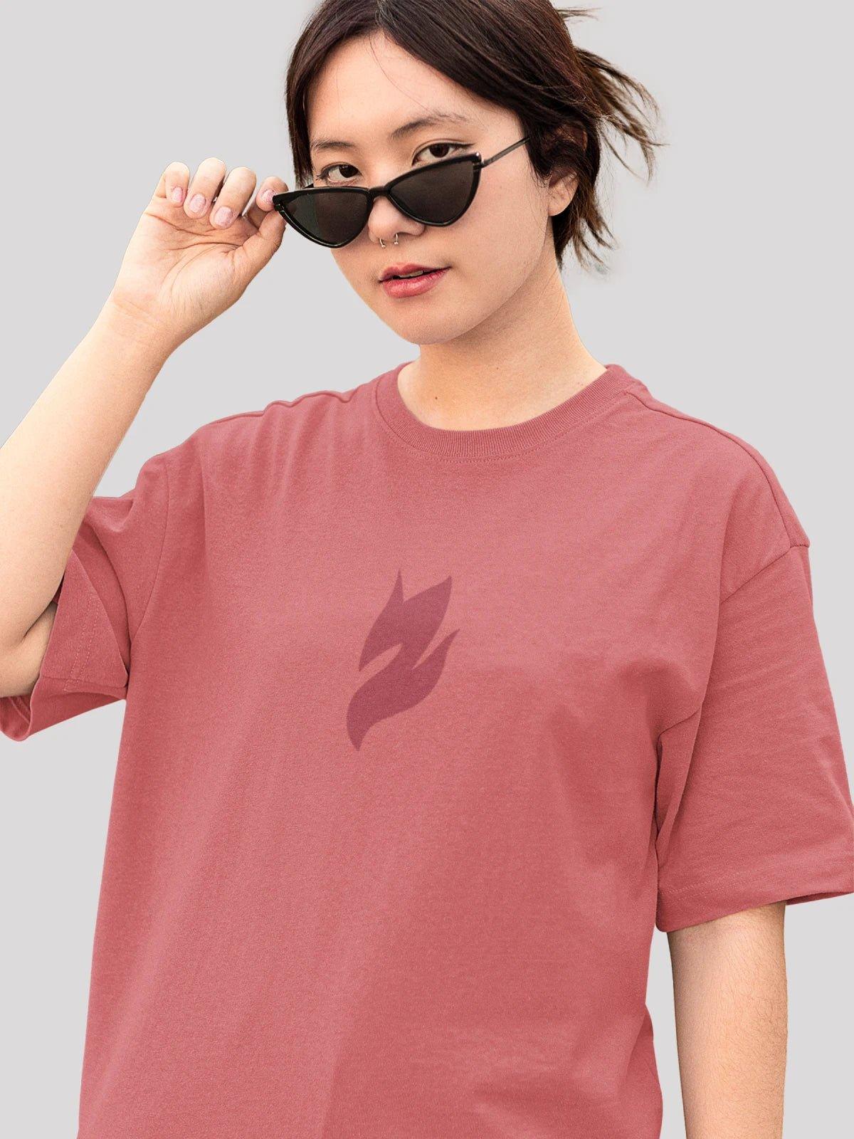 Unisex Signature Collection Oversize T-Shirt-Dusty Rose