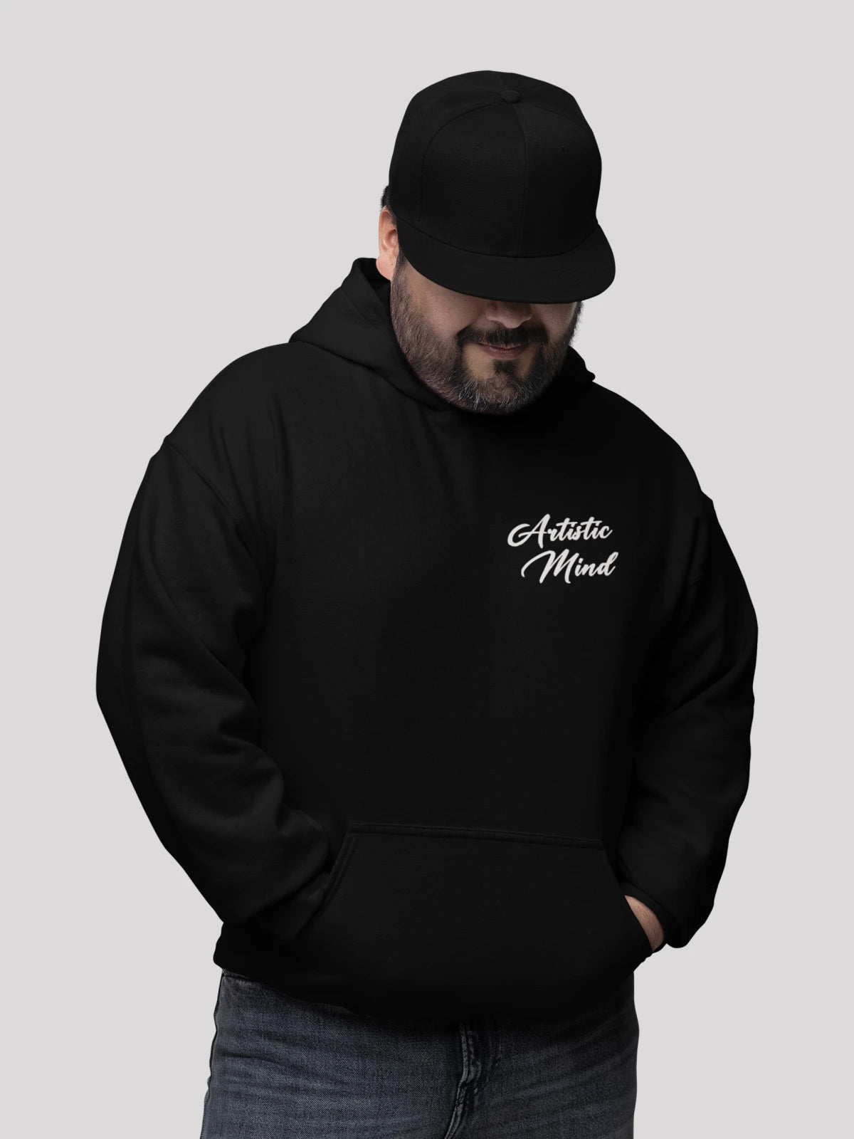 Artistic Mind Hoodie for Men-Black