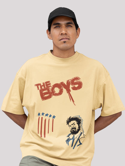 The Boys Funky Doodle Print Oversized Streetwear T-shirt