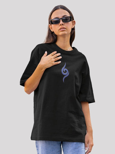 Kakashi Anime Unisex Oversize T-shirt-Black