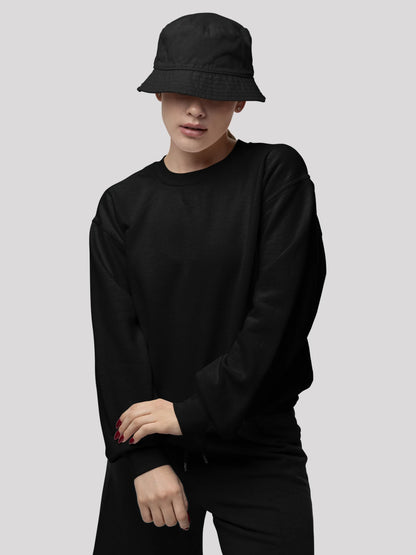 Hooman Black Sweatshirt For Women