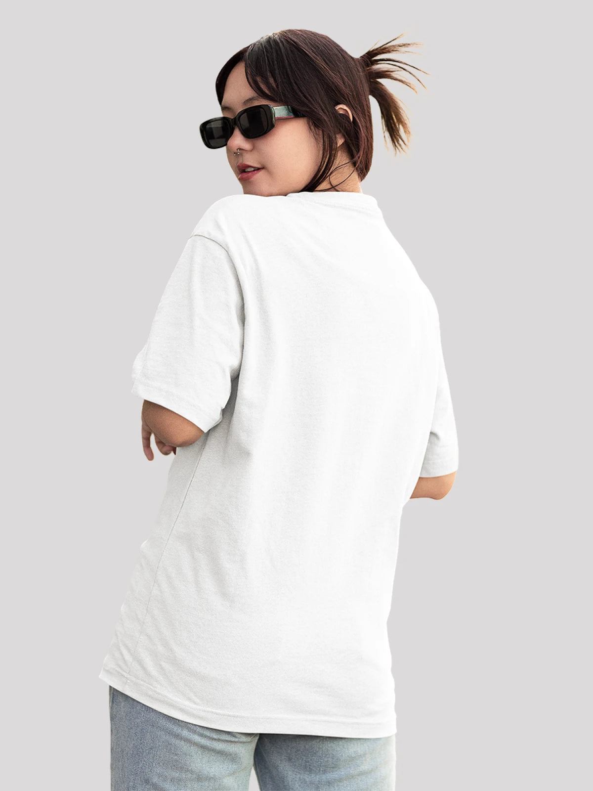 Perspective White Oversized T-Shirt