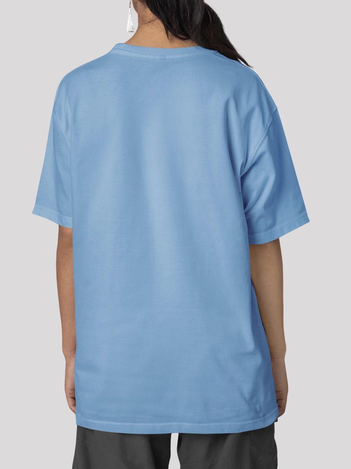 Unisex Signature Collection - Oversize T- Shirt-Baby Blue