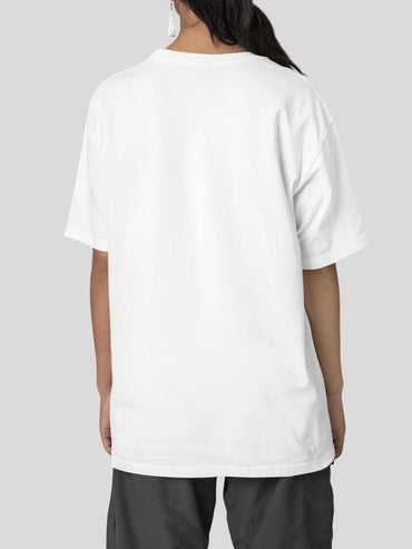 Unisex Signature collection oversize T-shirt-White