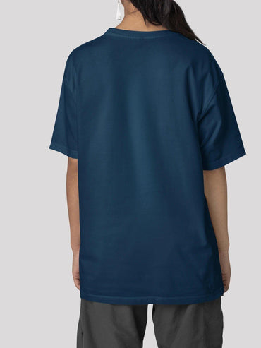 Unisex Signature Collection Oversize T-Shirt-Navy Blue