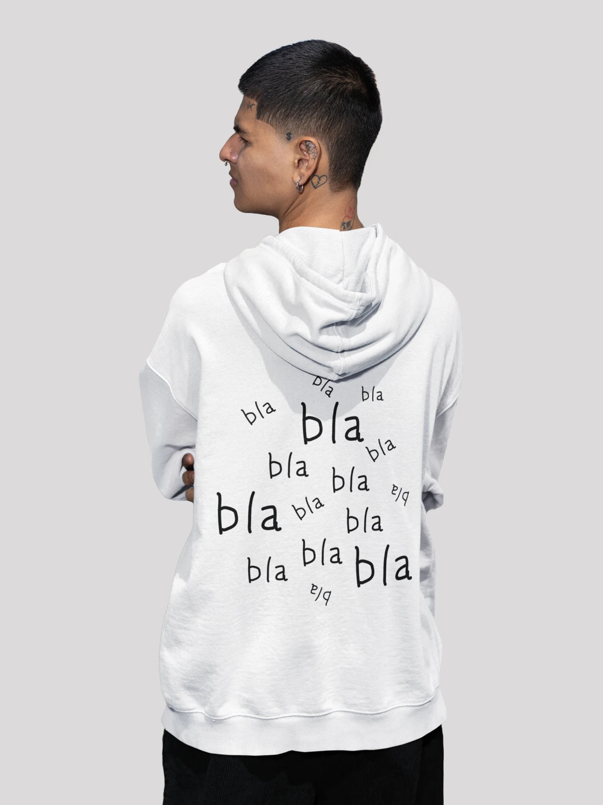 I think I lost my mind White Hoodie For Men-White