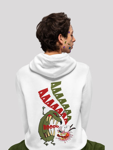 Courage White Hoodie For Men-White