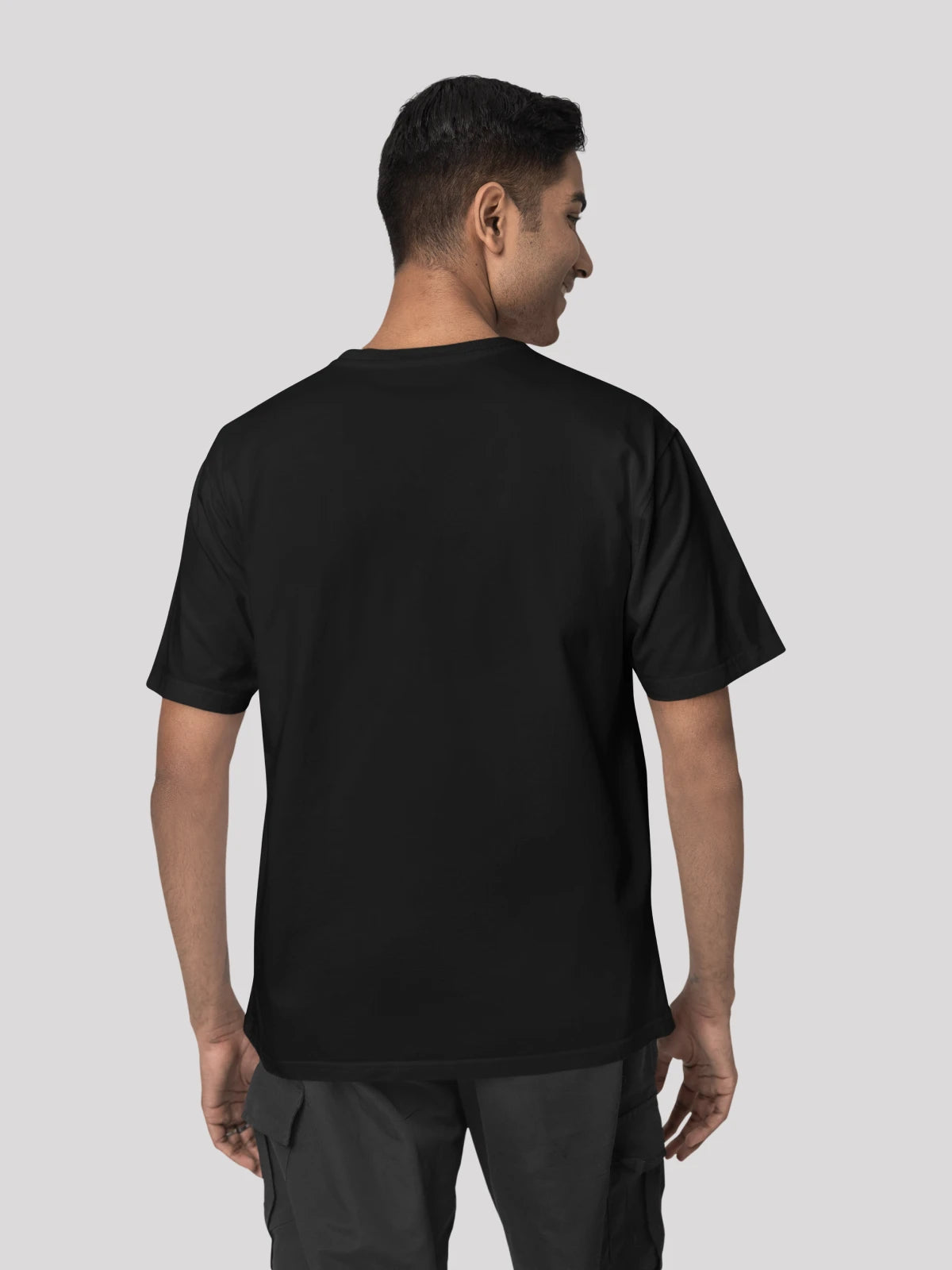 Vinyl Black T-Shirt For Men