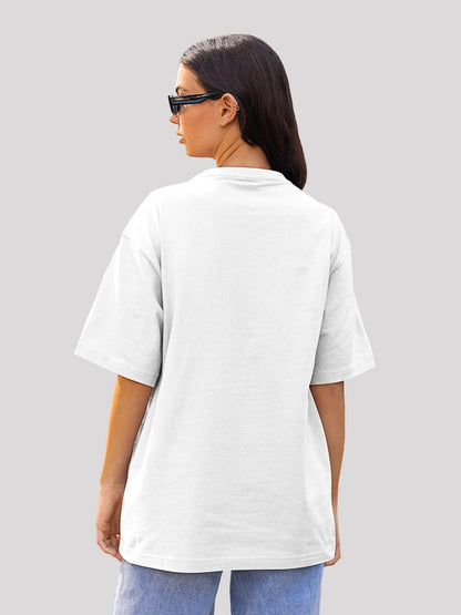 Unstoppable Typography Print Cotton Oversized T-shirt