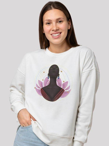 Indriyas White Sweatshirt For Women