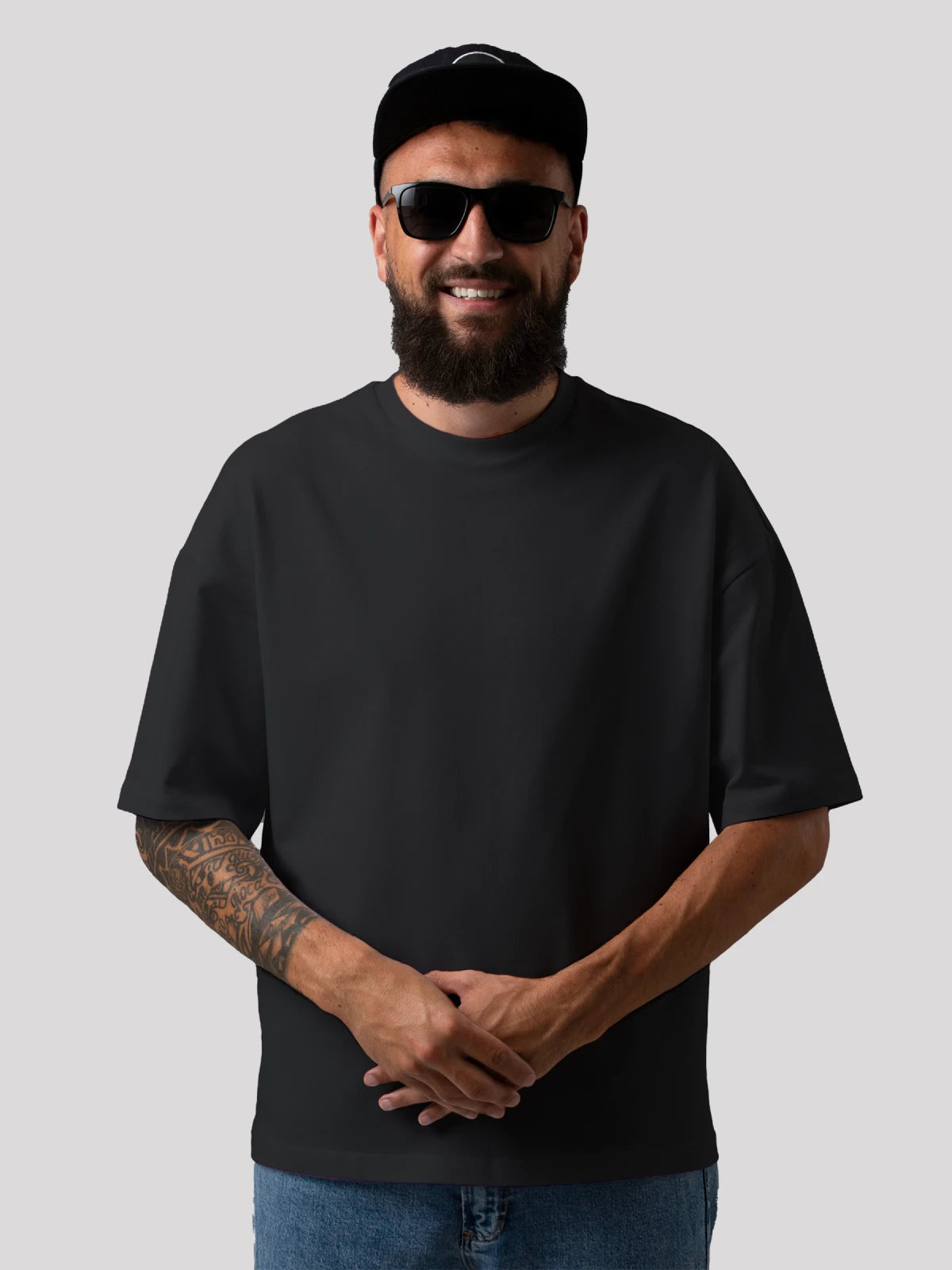  Black Oversized T-Shirt for Men