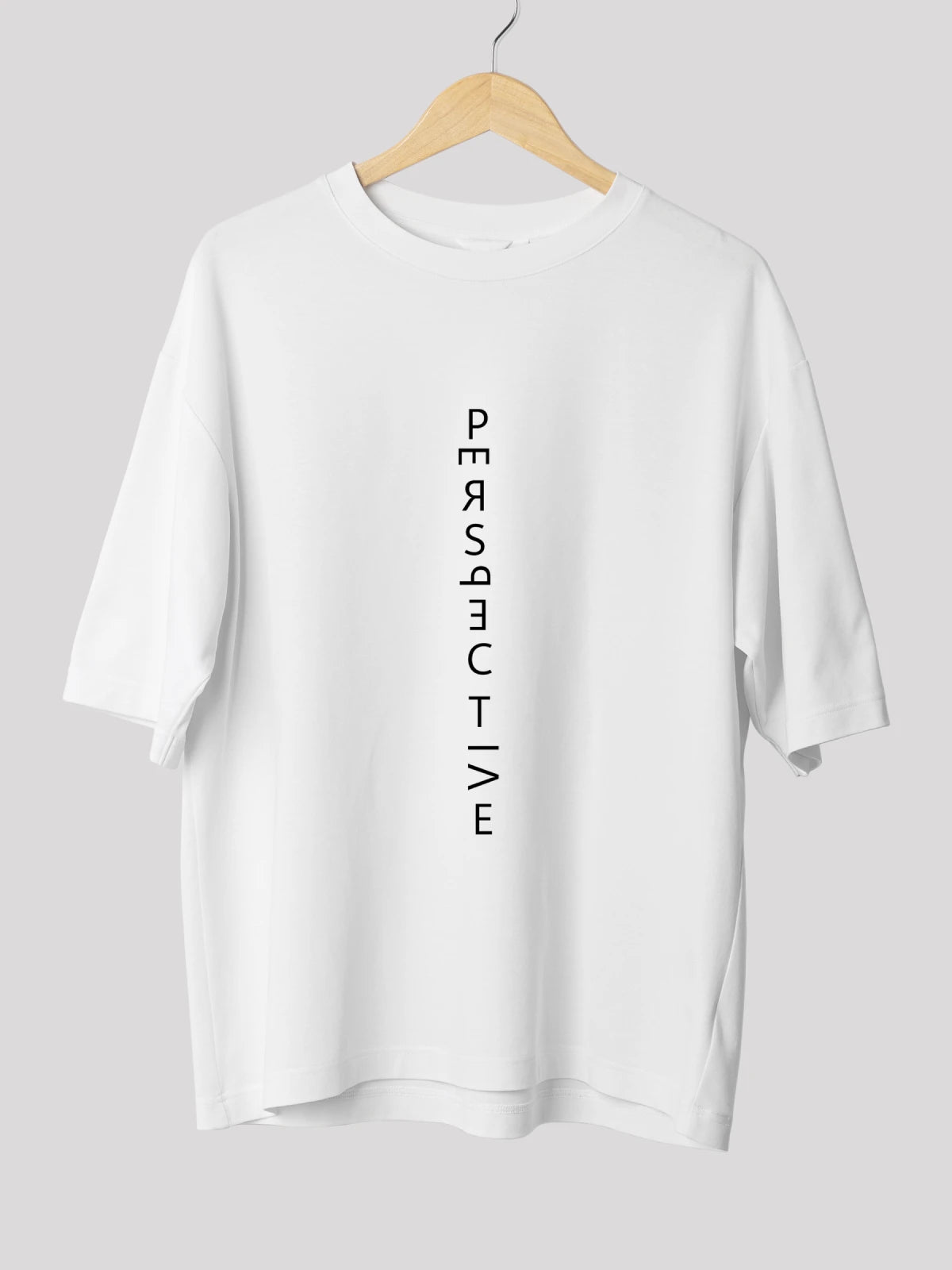 Perspective White Oversized T-Shirt