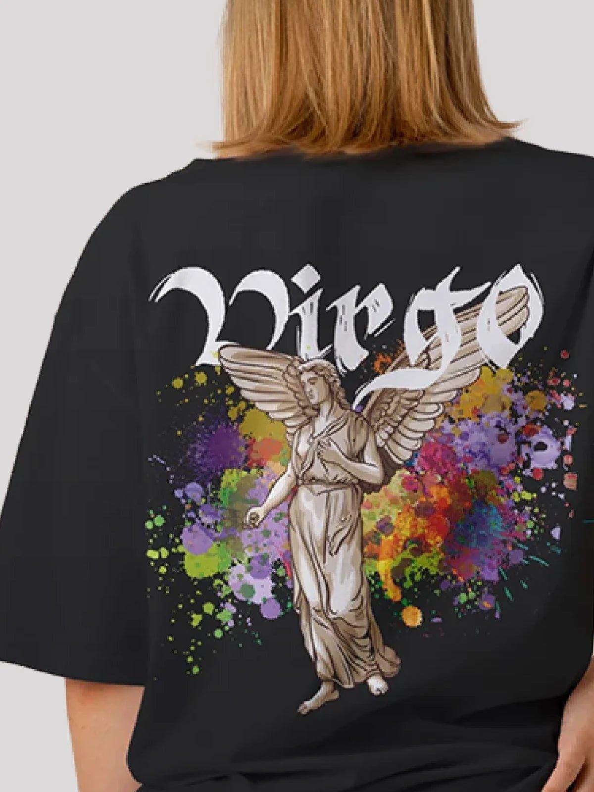 Virgo Zodiac Unisex Oversize T-Shirt-Black