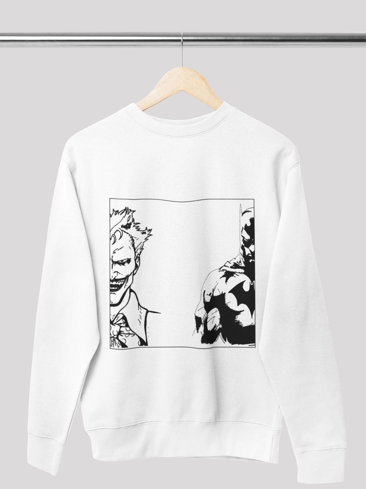 Joker v/s Batman White sweatshirt