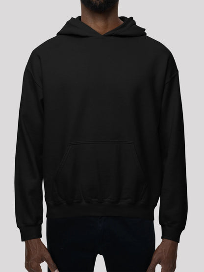 Full Moon Black Hoodie For Men