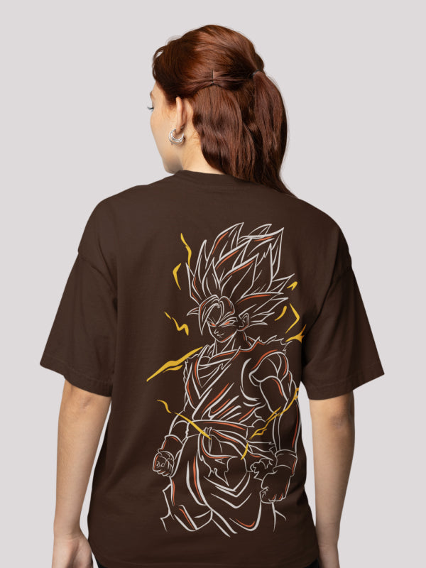 Goku: Dragon Ball Z Anime Print Oversized Streetwear T-shirt