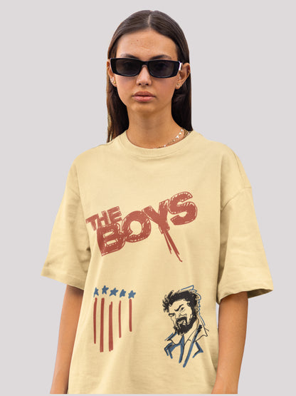 The Boys Funky Doodle Print Oversized Streetwear T-shirt