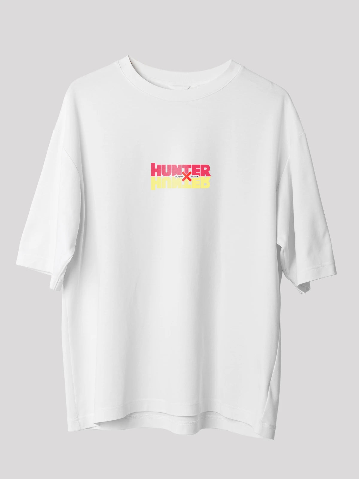 Hisoka Anime Unisex Oversized T-shirt-White