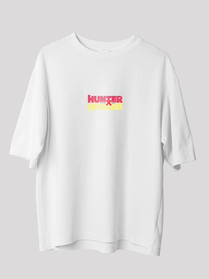 Hisoka Anime Unisex Oversized T-shirt-White