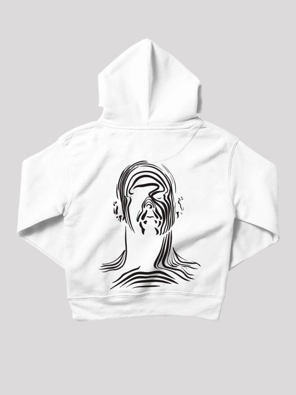 Euphoria Inspired White Heavyweight Oversized Hoodie