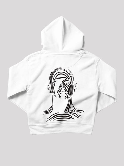 Euphoria Inspired White Heavyweight Oversized Hoodie