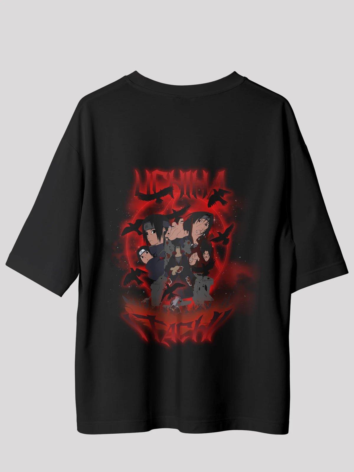 Itachi Anime Unisex Oversize T-Shirt-Black