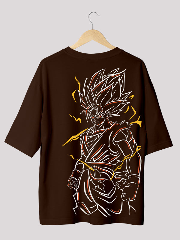 Goku: Dragon Ball Z Anime Print Oversized Streetwear T-shirt