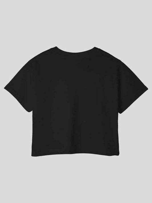 Joker Black Crop Top For Women