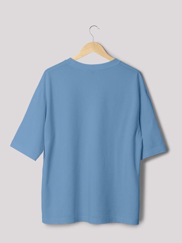 Plain Baby Blue Unisex Oversize T-shirt