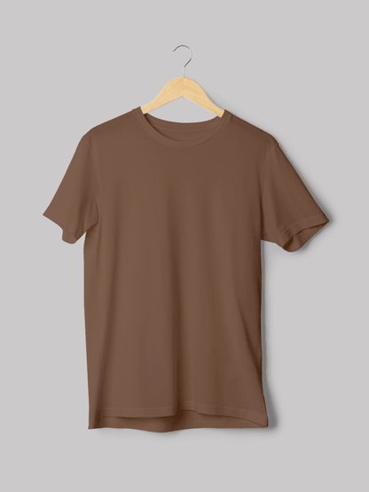 Plain Coffee Brown Unisex T-shirt