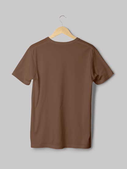 Plain Coffee Brown Unisex T-shirt