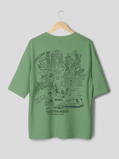 Delhi Se Hu - Illustrated Back Print Unisex Graphic T-shirt