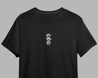 Wise Monkey Head Black Unisex T-Shirt