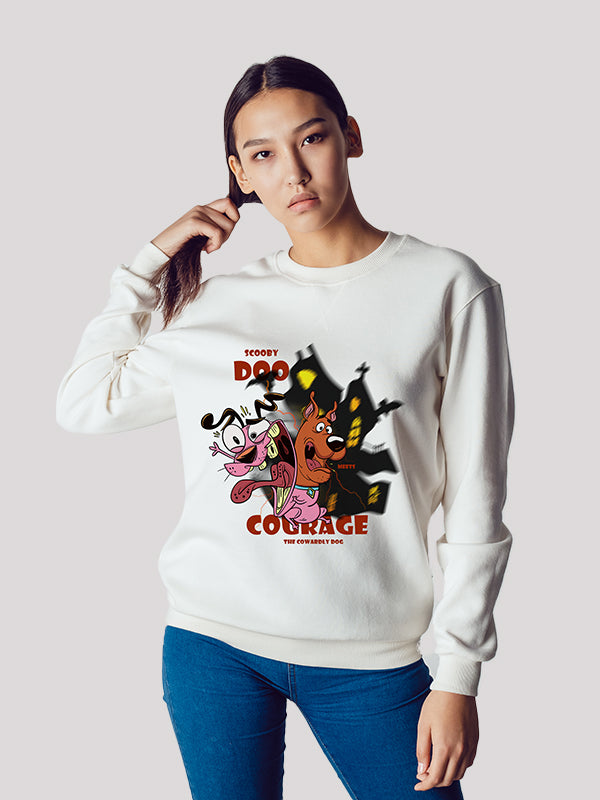 Scooby Doo and Courage the Cowardly Dog Unisex sweatshirt