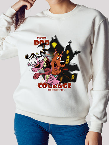 Scooby Doo and Courage the Cowardly Dog Unisex sweatshirt