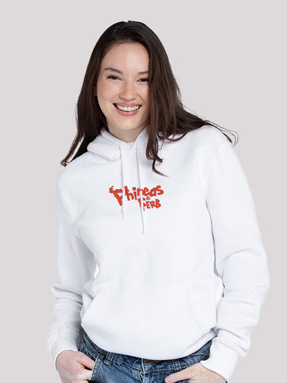 Phineas and Ferb Unisex white Hoodie