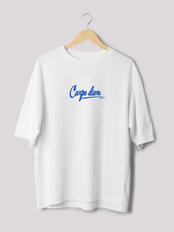 carpe diem typography t-shirt