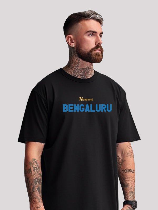 Bengaluru Hub Black Unisex Oversized T-Shirt