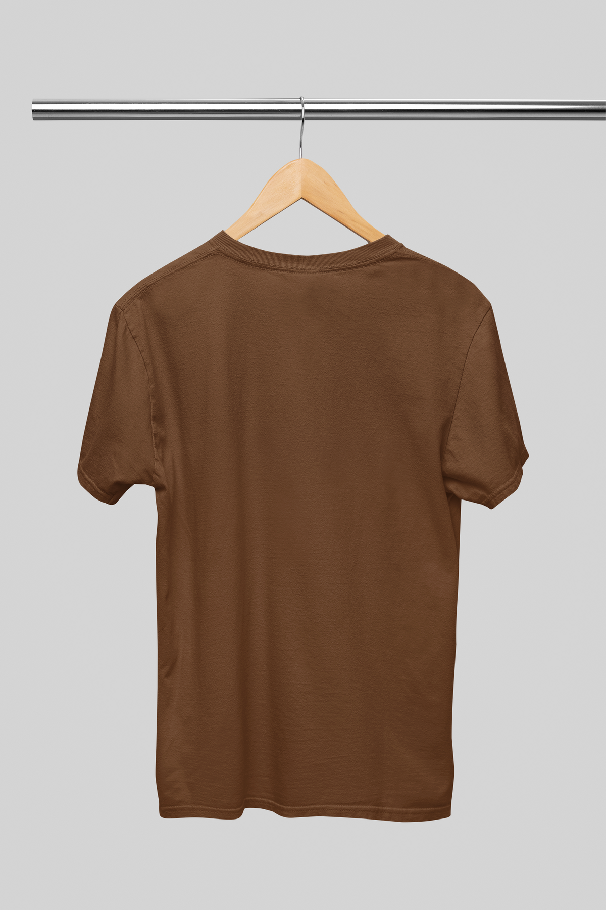 Plain Coffee Brown Unisex T-shirt